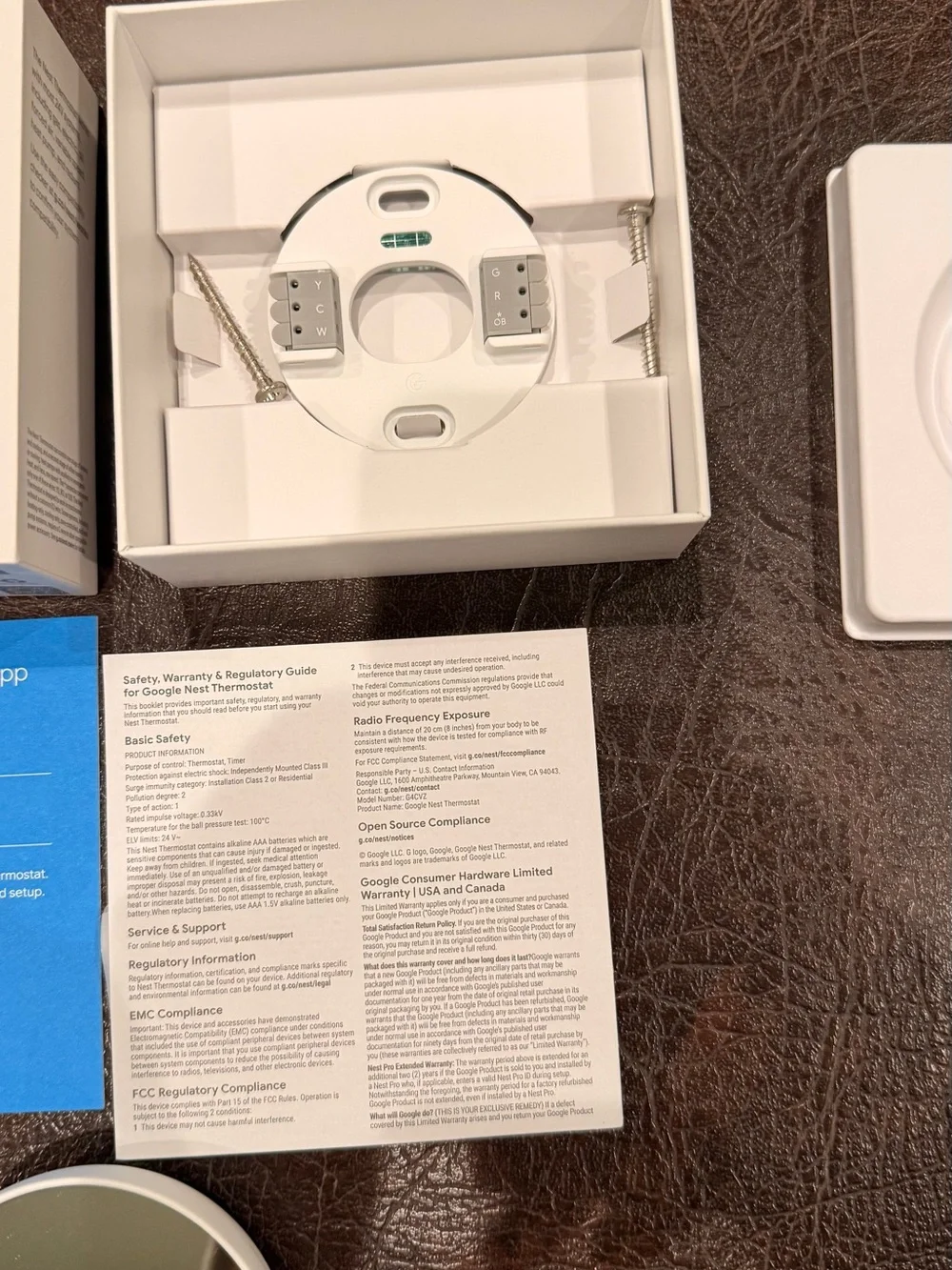 Google Nest Thermostat white